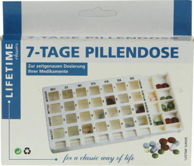 PILLENDOSE f.7 Tage m.28 Fächern