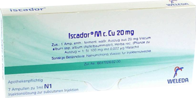 ISCADOR M c.Cu 20 mg Injektionslösung