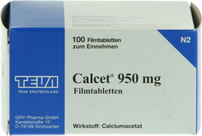 CALCET 950 mg Filmtabletten