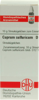 CUPRUM SULFURICUM D 12 Globuli