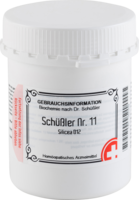 SCHÜSSLER NR.11 Silicea D 12 Tabletten