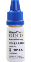 GLUCOCHECK GOLD Kontrolllösung hoch