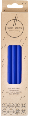 MEHRWEG-TRINKHALME Silikon 12 mm/19 cm marineblau